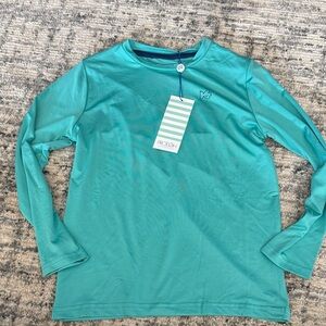 NWT Prodoh Kids xs 7/8 Teal Long Sleeve Shirt